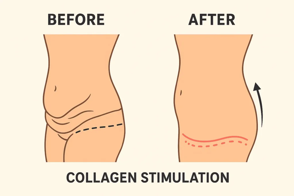 Before and after results for sagging skin after weight loss injections Devizes