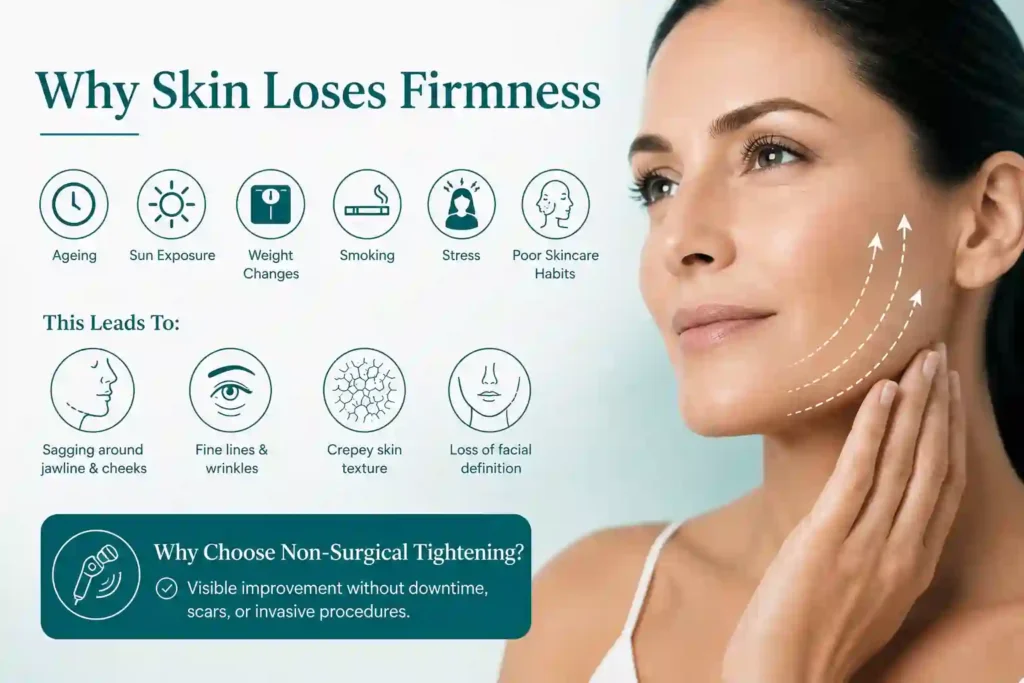 What Makes Skin Lose Firmness and Why Do People Seek Non-Surgical Tightening Devizes?