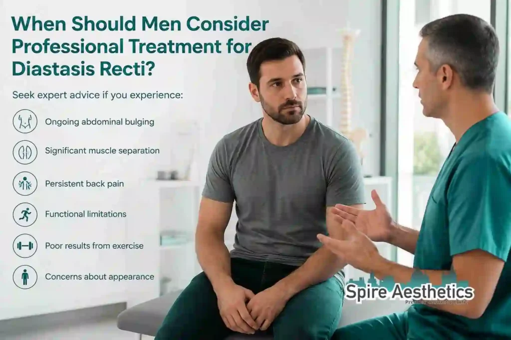 When Should Men Consider Professional Treatment for Diastasis Recti Devizes?