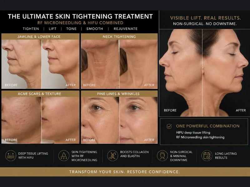 Results of combined treatment for the ultimate skin tightening treatment Devizes